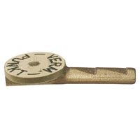 Right angle brass Survey Point, with centre mark