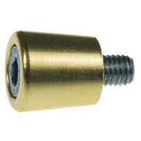 Brass levelling wall bolt with flat head & M8 thread