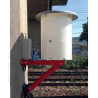 Weather and anti-vandalism hood for total station monitoring