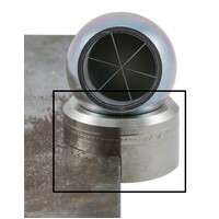 Magnetic ball prism base for 38.1mm ball prisms, for straight edges, holding force 4/2.6 kg