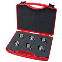 Transport case for 6 magnetic ball prism, 6 nests for ball bases with holding force of 20kg