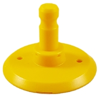 Yellow mounting flange with Leica spigot