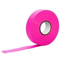 Flagging Tape, Fluoro Pink, Box of 10