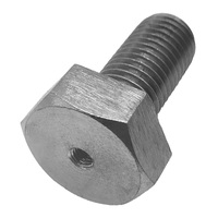 Adapter, stainless steel, M24 x 50mm, hex head, M8 internal thread