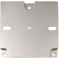 Wall plate for removable instrument bracket, anodised aluminium