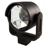 Circular prism & holder, silver-coated