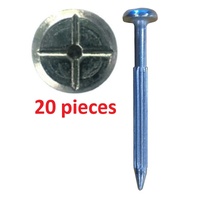 Survey Nail with cross head, length 75mm - 20 pack