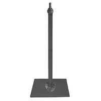 Settlement Plate, galvanised steel 500x500mm with 1m riser, cap & prism adapter