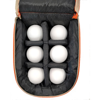 Set of 6 scanning spheres, 100mm, carbon fibre, in padded case,