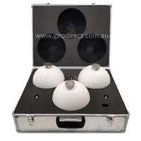 Set of 3 scanning spheres, 200mm, in durable case