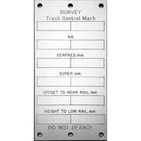 NSW Track Control Mark Plaque