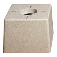 Vario polyester concrete head, size: 100x100x90mm